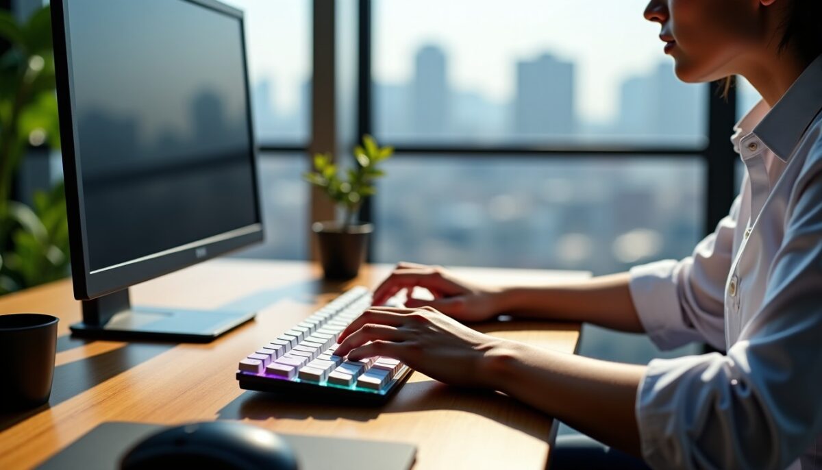 Clavier 60% au quotidien : impacts sur la frappe et l'ergonomie avec claviercompact.com Clavier 60% au quotidien : impacts sur la frappe et l'ergonomie avec claviercompact.com